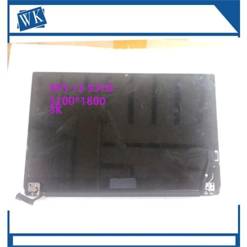 13.3" Original For Dell XPS 13 9370 P82G001 LCD Touch Screen assembly display 3200*1800 UHD silver Fully Tested