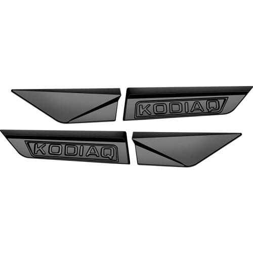 2pcs Black KODIAQ Side Sticker For Skoda KODIAQ Wing Fender Sticker Trim KODIAQ Nameplate Sticker Skoda Accessories