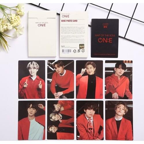 2021 South Korean Groups K-POP Bangtan Boys Lomo card Poster New Album Map of The Soul 7 ON:E Lomo Card PhotoCards JUNG KOOK