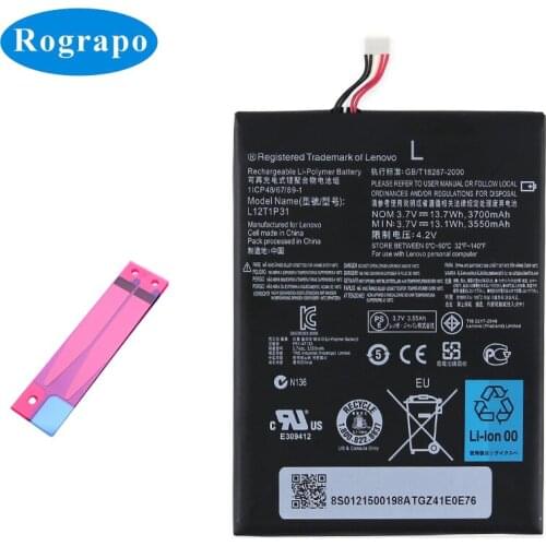 3700mAh BL195 / L12T1P31 Replacement Battery For Lenovo A2107 A2207 IdeaTab A2 Mobile Phone Batteries Accumulator