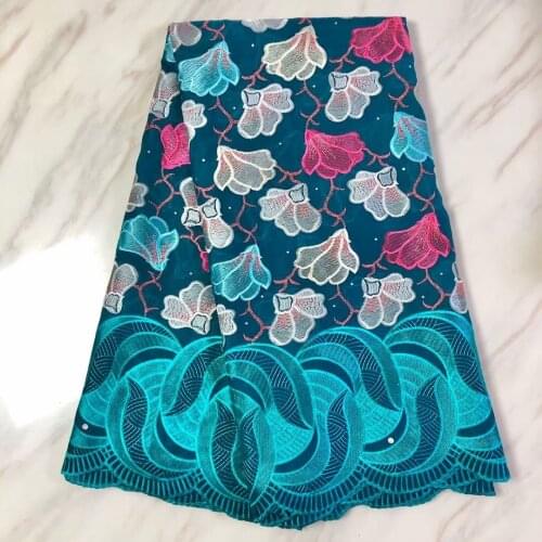 African Lace Fabric 2021 Nigerian Cotton Lace Fabric Stone Swiss Voile Lace In Switzerland For Party Wedding Sewing M4868