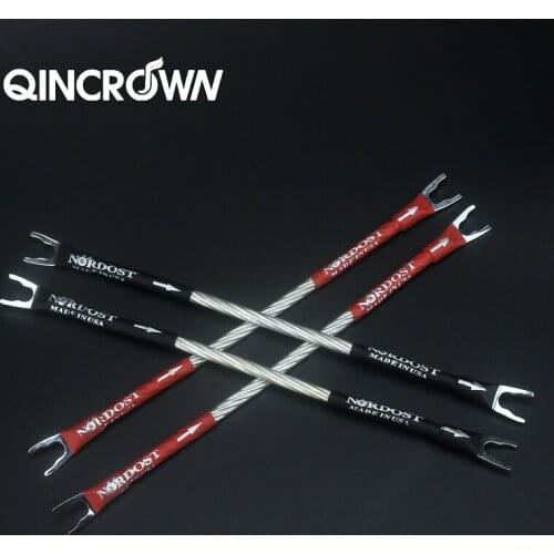 Nordost ODIN 4pcs Hifi sterling silver color jumper audio cable over machine line fever speaker cable jumper cable