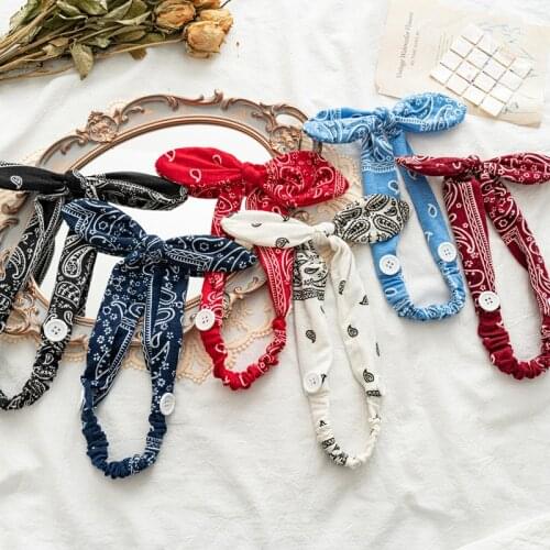 Vintage Bohemia Hair Bands for Girls Women Hair Accessories Soft Elastic Headband Retro Hoop Cross Turban Bandanas Headwear