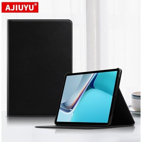 AJIUYU Case Cowhide For Huawei MatePad 11 10.95" 2021 DBY-W09 L09 10.95" Tablet Protective Cover Genuine Leather Stand Skin Case