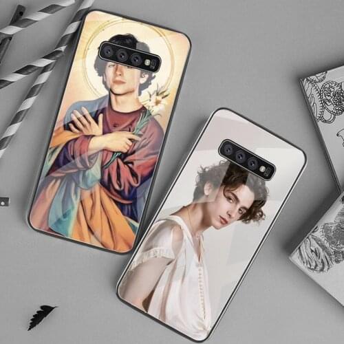Timothee Chalamet Phone Case Tempered Glass For Samsung S20 Plus S7 S8 S9 S10 Plus Note 8 9 10 Plus