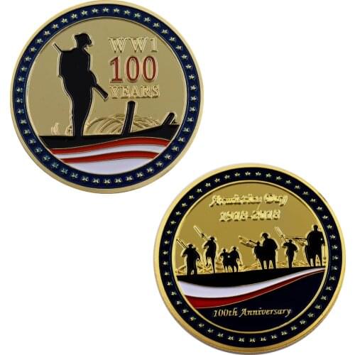 Home Decorative Germany Metal Coin The War of The Normandy Commemorative 24k Gold Foil Crafts Coins Collectibles