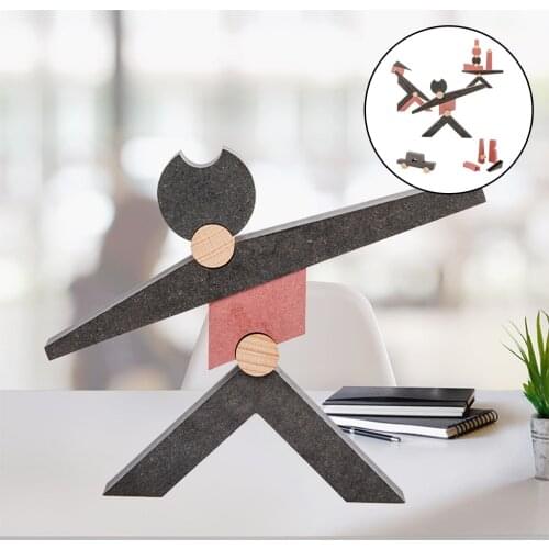 Wooden Building Blocks Toy Preschool Early Developmental Educational Toy Balance Building Block