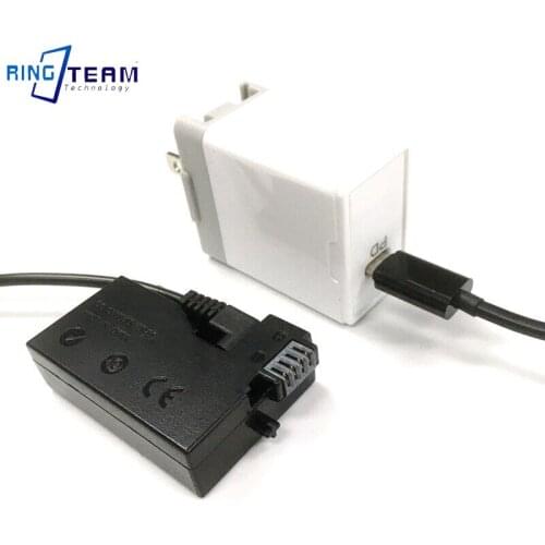 Type C to DC 3.0*1.1mm Cable+LP-E8 Dummy Battery DR-E8 DC Coupler ACK-E8 for 550D 600D 650D 700D T2i T3i T4i X4 X5 X6i Camera