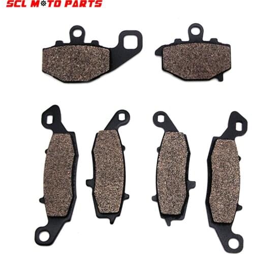 ALconstar-Motorcycle 6Pieces Front & Rear Brake Pads For KAWASAKI KLE 650 KLE650 Versys 07-13 ER6F ER-6F 06-13 ER6N ER-6N 06-13