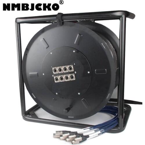 NMBJCKO CAT6 8pair stp network MULTI-Cable Shielded Ethernet RJ45 Digital Audio Cable 80M Reel Snake