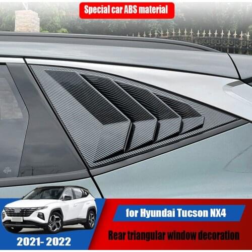 New car rear window triangular window blinds ABS decoration modification suitable for Hyundai Tucson NX4 2021 2022