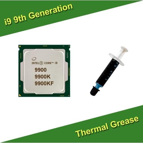 New Intel Core i9 9900K Processor with Thermal Grease i9 9th Generation CPU i9 9900 with Thermal Paste PC Parts 2 Years Warranty