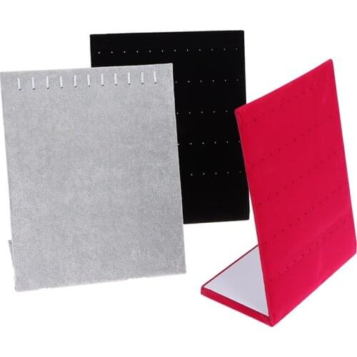 60 Holes L-type Jewelry Stand Earrings Ear Studs Display Earring Holder Jewelry Display Rack Jewelry Organizer