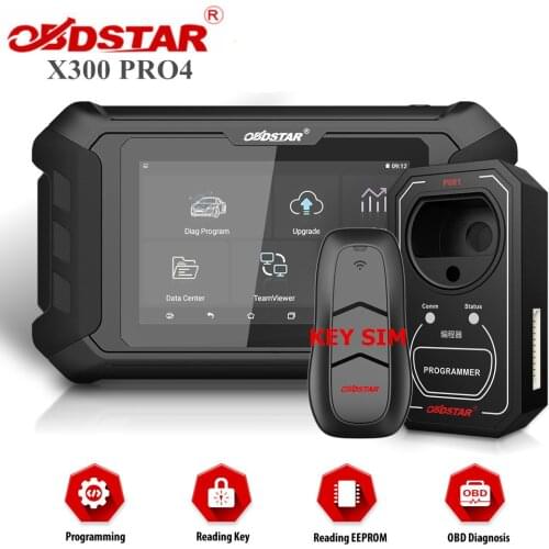OBDSTAR X300 Pro4 Pro 4 Key Master 5 Auto Key Programmer with Key SIM 5 in 1 Smart Key Simulator Support Toyota 4D and H Chip