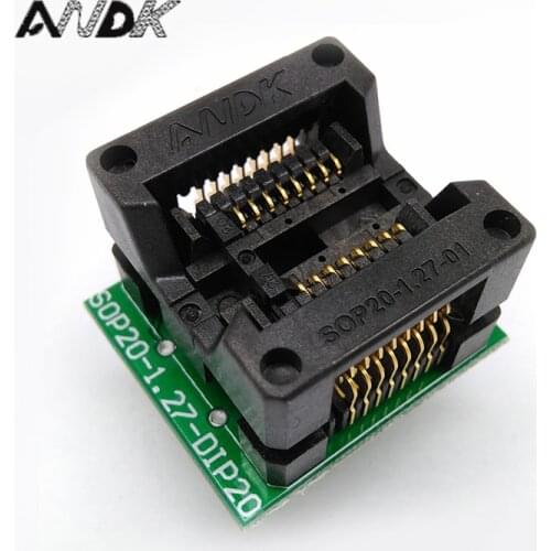 SOP16 SOIC16 SO16 To DIP16 Programming Socket Pitch 1.27mm IC Body Width 5.4mm 209mil Test Socket Adapter Programmer