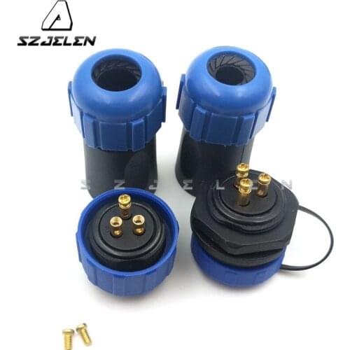 SP2110/SY2112, No need to weld,Retail and wholesale 3 pins ,IP68,waterproof Connector plug and socket