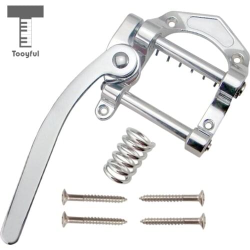 Tooyful B5 Guitar Tremolo Vibrato Bridge Tailpiece for SG LP Electric Guitar Silver
