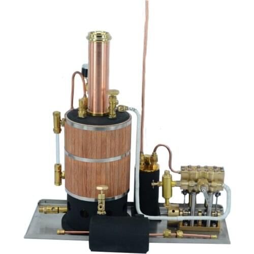 Vertical Boiler Two-cylinder In-line Steam Engine Power Unit