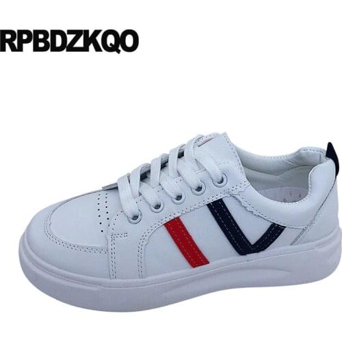 Shallow ladies lace up sneakers platform trainers cheap shoes china women elevator flats thick sole round toe 2019 casual white