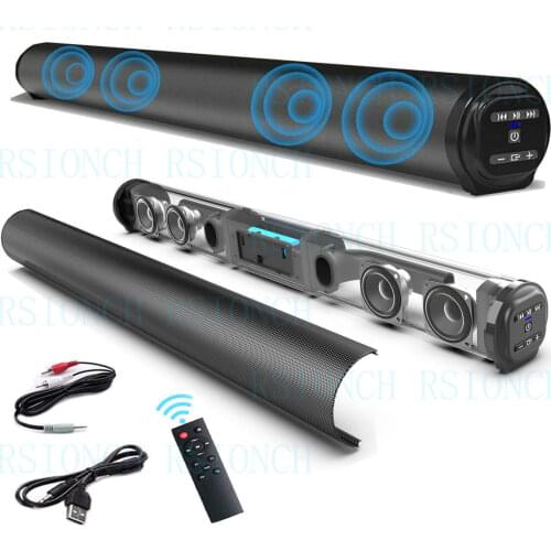 TV Sound Bar Speakers Wired and Wireless Bluetooth Home Theater Surround Soundbar for PC Phone Projector 20W Speaker Remote