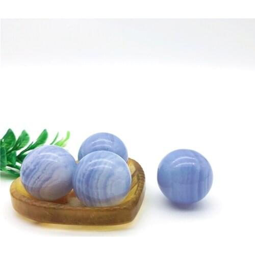 1PC natural blue lace agate quartz crystal ball sphere chakra healing gem home decor natural stone and mineral