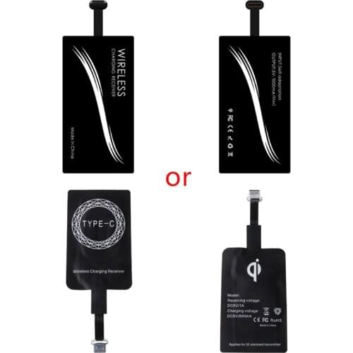 QI Wireless Charger+USB Type-C Sticker charge Receiver for lg G5 Nexus 6P Lot X7JC
