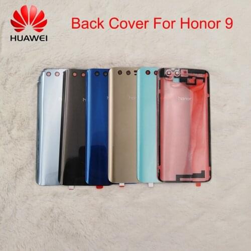Huawei Honor 9 Back Battery Housing Cover Glass Rear Door Replacement Case Repair Panel Shell For Honor 9 With Adhesive Sticker