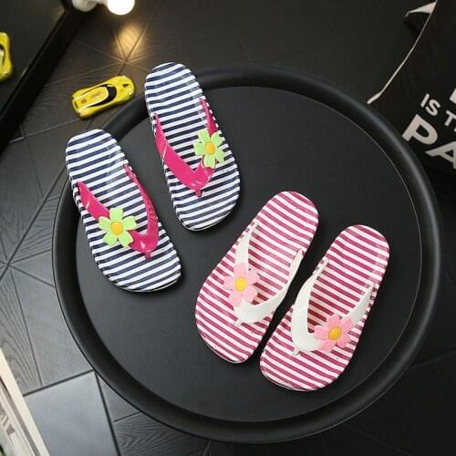 Children flip-flops girls slippers sandals summer kids shoes cute fashion princess classic flip-flops fashion beach slippers