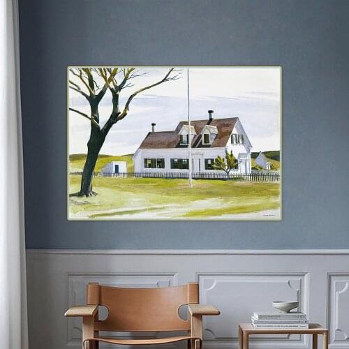 Lombard’s House,1931, by Edward Hopper Canvas Oil Painting Artwork Aesthetic Picture Wall Backdrop Hanging Decor Home Decoration