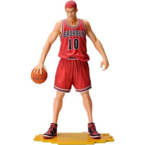 Anime Slam Dunk Shohoku Sakuragi Hanamichi No. 10 PVC Action Figures Basketball Hanamichi Sakuragi Collectibles Dolls Gift 28cm