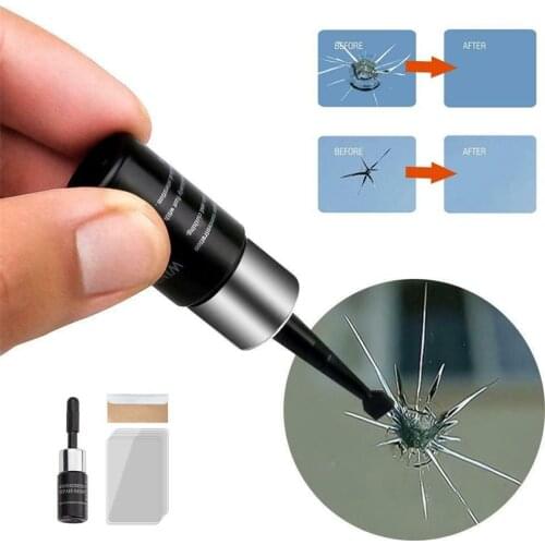 2PCS Car Windshield Repair Tool DIY Car Window Repair Fluid Tools Window Glass Curing Glue Auto Glass Scratch Crack Restore Kit