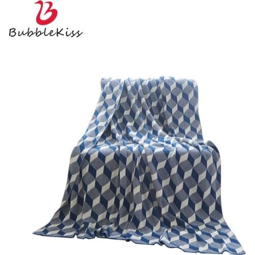Bubble Kiss Fashion Knitting Blanket Geometric Modern Blankets For Beds Soft Home Air Conditioner Sofa Cover Decor Throw Blanket