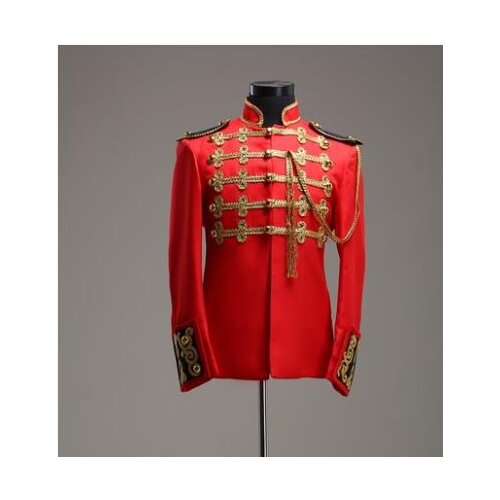 Men Suits Designs Epaulette Tassel Terno Stage Costumes For Singers Men Blazer Dance Clothes Jacket Star Style Royal Dress Red