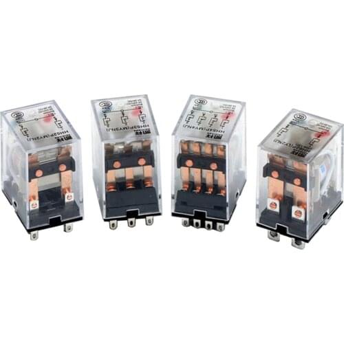 HH52P Small Intermediate Electromagnetic Relay HH53P HH54P HH62P AC220V/380 DC12V/24V without Base