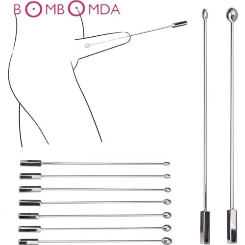 Stainless Steel Urethra Catheter Male Penis Plug Sounding Tube Urethral Stretcher Urethral Sound Dilator Sex Toy For Men Erotic