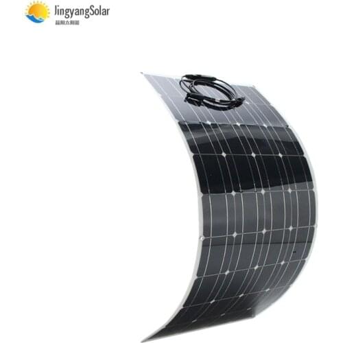 Low price high efficiency 100w flexible solar panel flexible mono solar panel cell for car boat