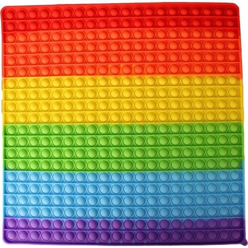 NEW Big Fidget Toys 20x20 Dots Square Push Kits Bubble Anti Stress Fidget Sensory Toy Squishy Jouet Pour Autiste For Adult Kids