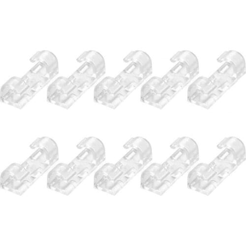 20Pcs Cable Manager Easy to Install ABS Clips Adhesive Data Cable Charging Wire HolderWall Desktop Cord Organizer For Office