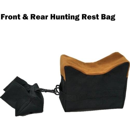 Front & Rear Hunting Rifle Target Tactical Bench Support Sandbag Sniper Rifle Gun Shooting Rest Bag Stand Set Gun Accessories