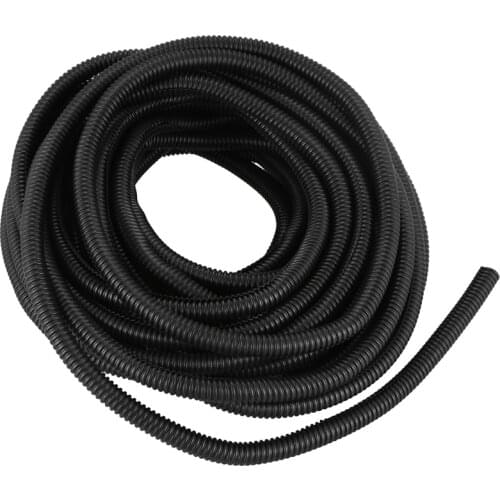 50 Ft Split Wire Loom Conduit Polyethylene Tubing Black Color Sleeve Tube