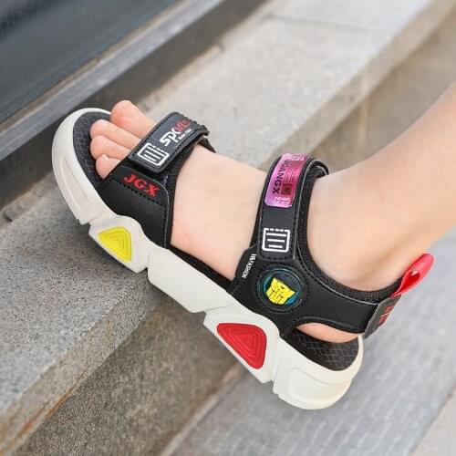 Girls' Sandals 2021 New Summer Childrens Little Princess Beach Shoes In the Big Childrens Baby Shoes Soft Soles Boys Sandals