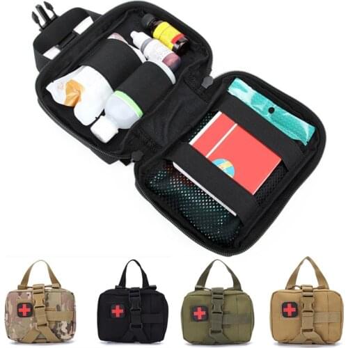 Outdoor Sports Mountaineering Rock Climbing Lifesaving Bag Molle Tactical Survival Emergency Kit Pouch Portable Medical Hand Bag