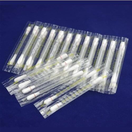 100 pcs Vitamin E Lips Oil Swabs Stick Disposable VE Cotton Swab Protect Lip Gum For Use Before Teeth Whitening