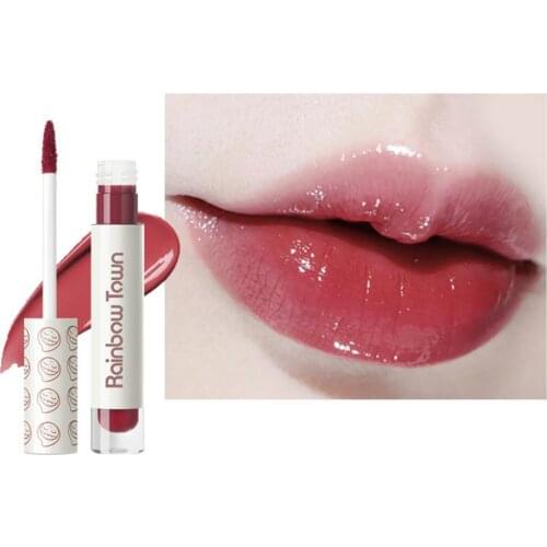 18 Colors Mirror Lipstick Matte Texture Waterproof Rich Color Lip Glaze Lip Gloss Bulk Tubes Long Lasting Red Lip Tint Beauty