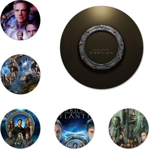 Stargate Atlantis SGA Icons Pins Badge Decoration Brooches Metal Badges For Backpack Decoration 58mm