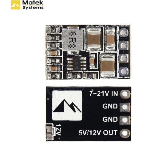 1pcs Matek Micro BEC Step-down Module 5/12 V Adjustable Output 2-5s Lipo Battery