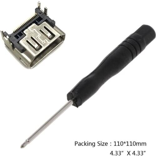 2021 New Replacement Port Socket For PS5 HDMI-compatible Port Socket Interface Connector With Screwdriver
