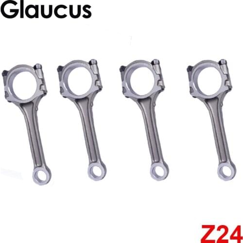 4pcs Z24 Z24i engine connecting rod for Nissan 720 FORKLIFT D21 E XE Datsun Vanette Nomad Hardbody Truck PATHFINDER 2389cc 2.4L