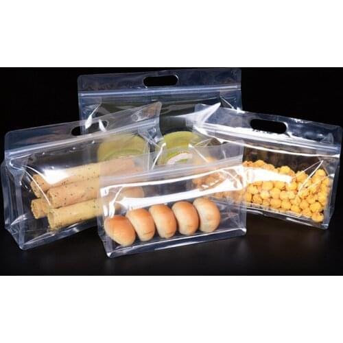 500Pcs/Lot New Styles Transparent Ziplock Bag Eight Side Seal Tea Bag Dried Fruit Tea Tea Biscuit Food Nut Snack Packaging