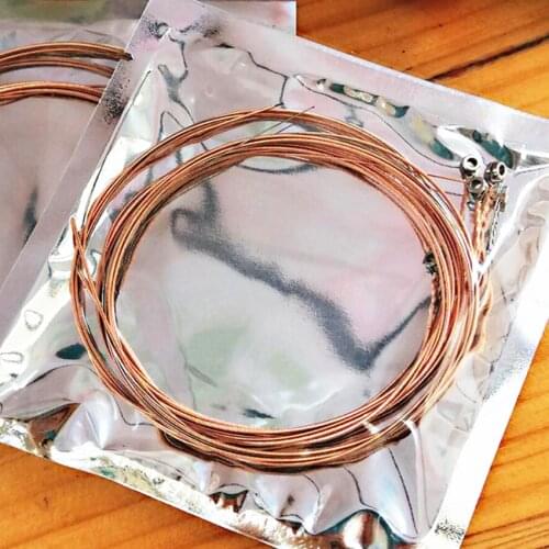 6pcs Universal Acoustic Guitar String Brass Hexagonal Steel Core Strings 1-6 For Musical Instruments Guitars Strings Guitar Part